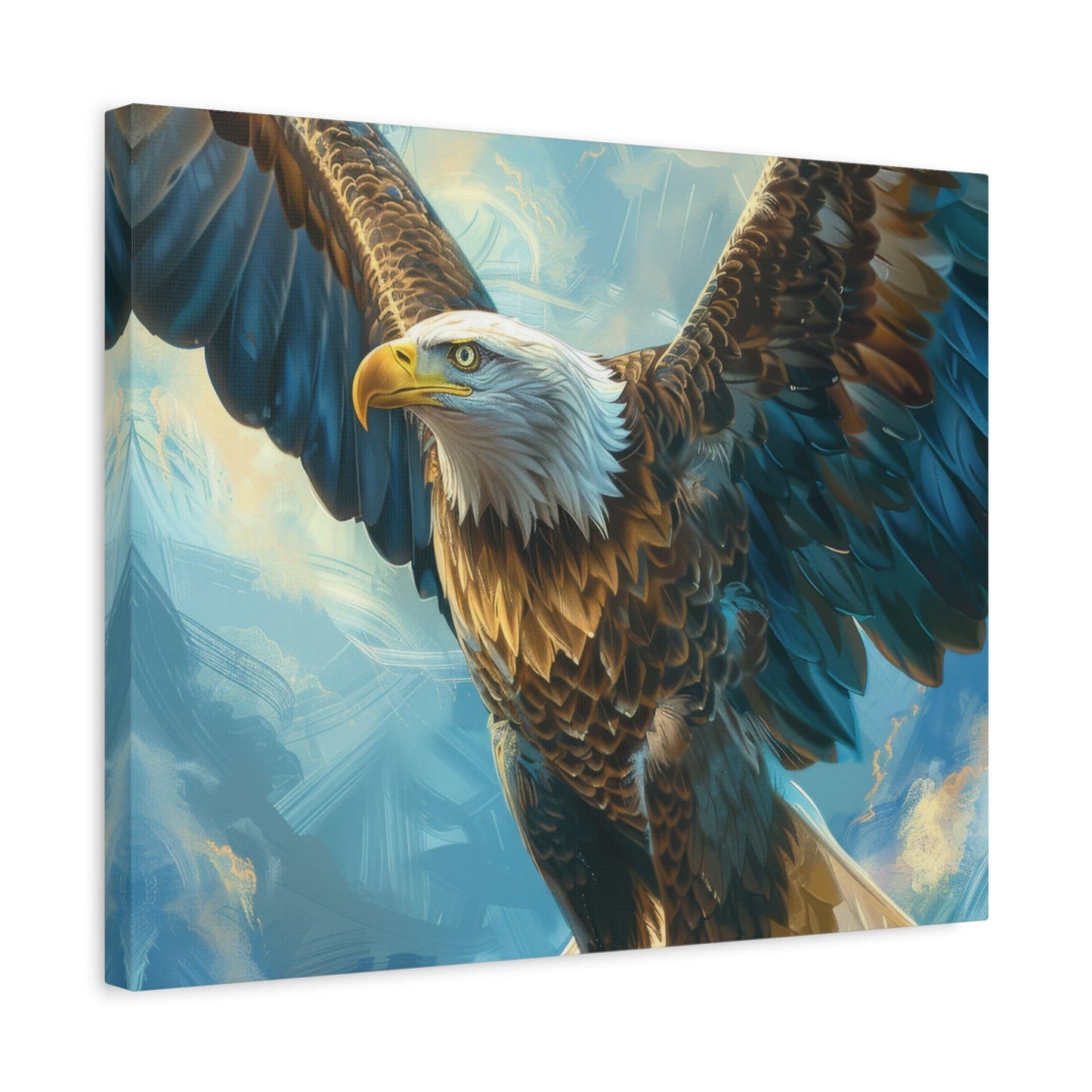 Majestic Bald Eagle Flying - Eagle Wall Art - Aestheticanvas