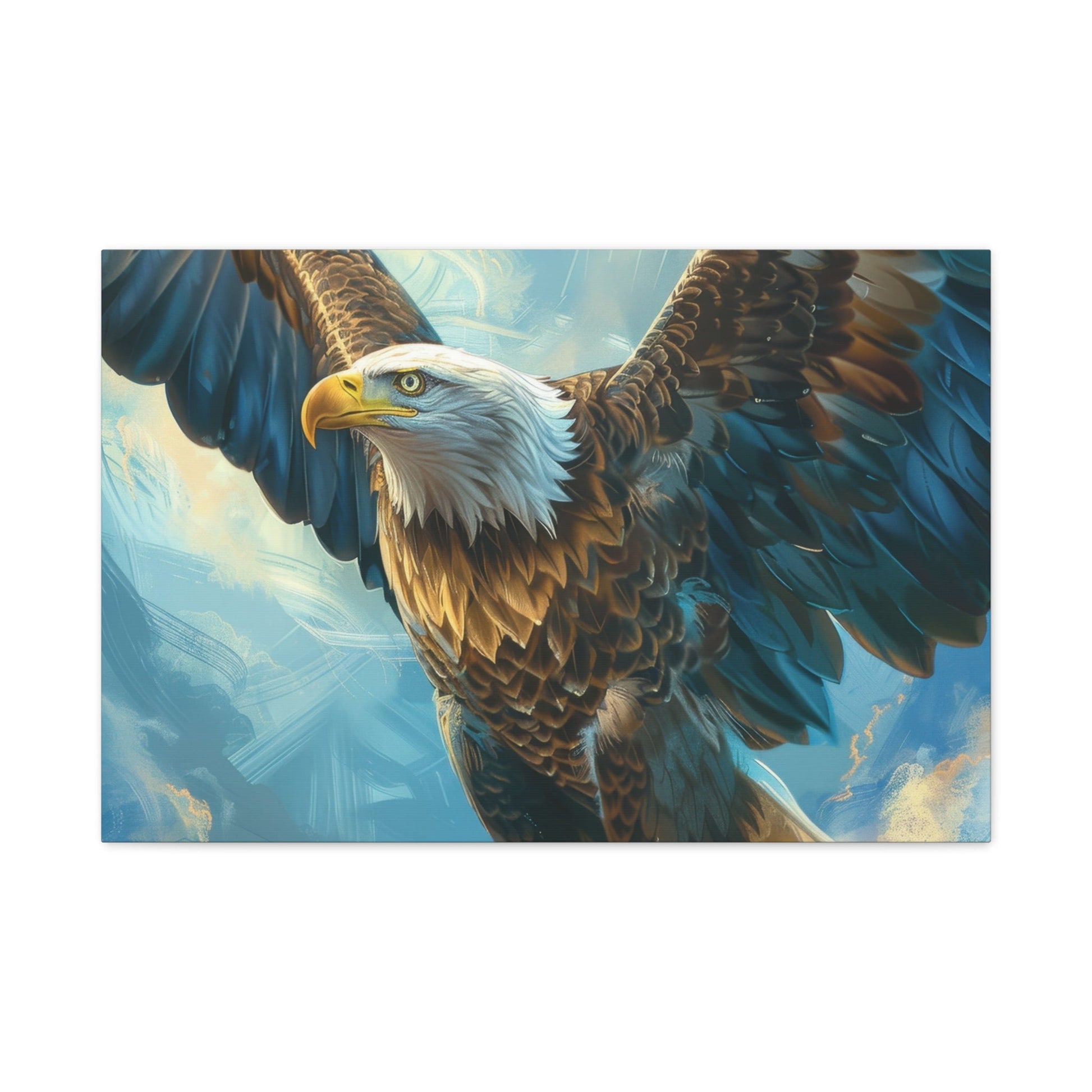 Majestic Bald Eagle Flying - Eagle Wall Art - Aestheticanvas