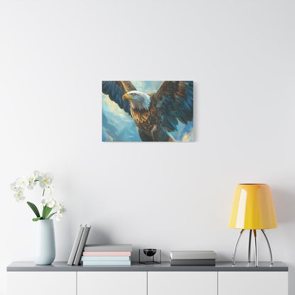 Majestic Bald Eagle Flying - Eagle Wall Art - Aestheticanvas