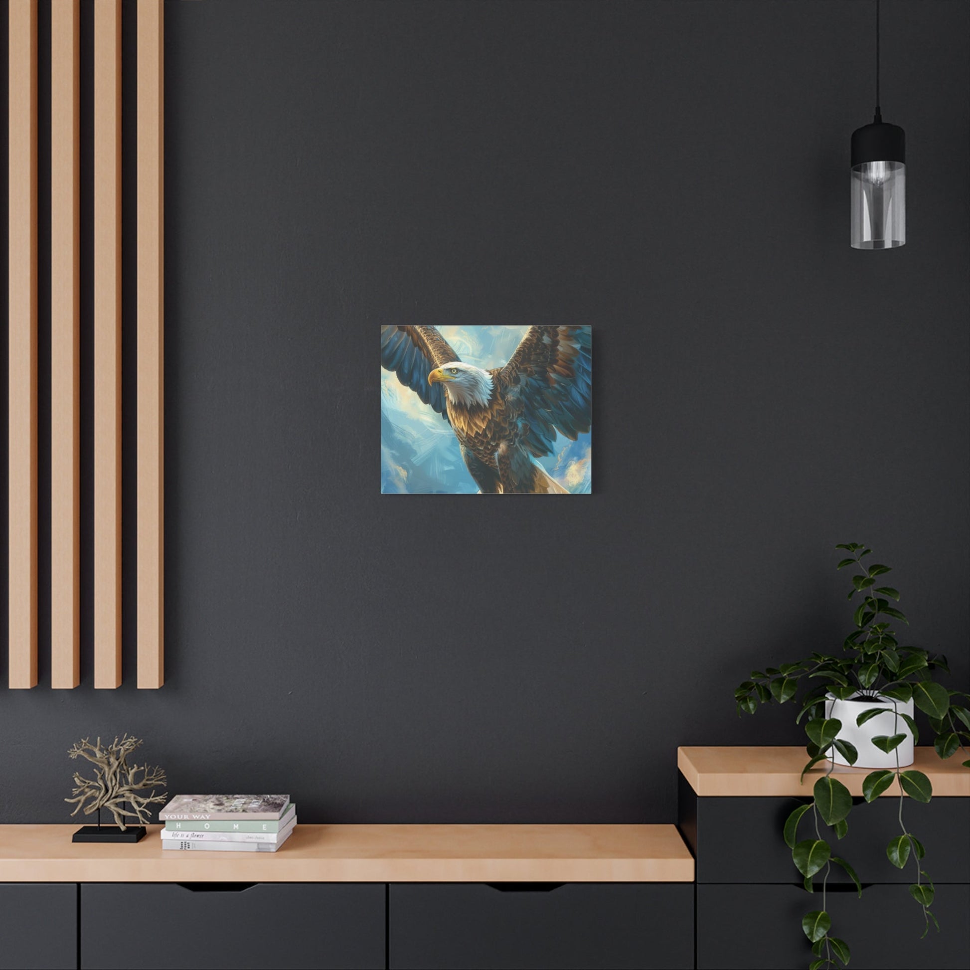 Majestic Bald Eagle Flying - Eagle Wall Art - Aestheticanvas