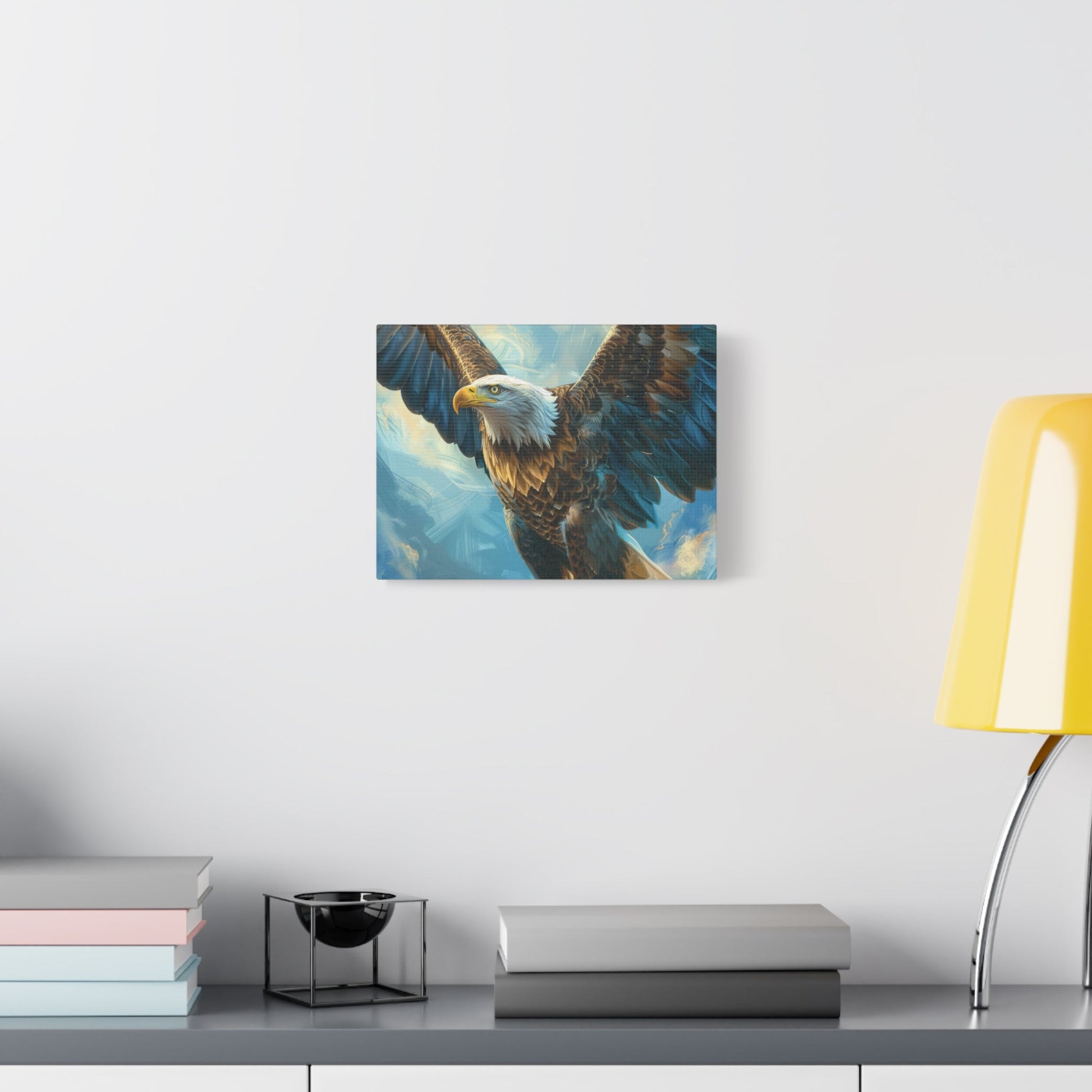 Majestic Bald Eagle Flying - Eagle Wall Art - Aestheticanvas