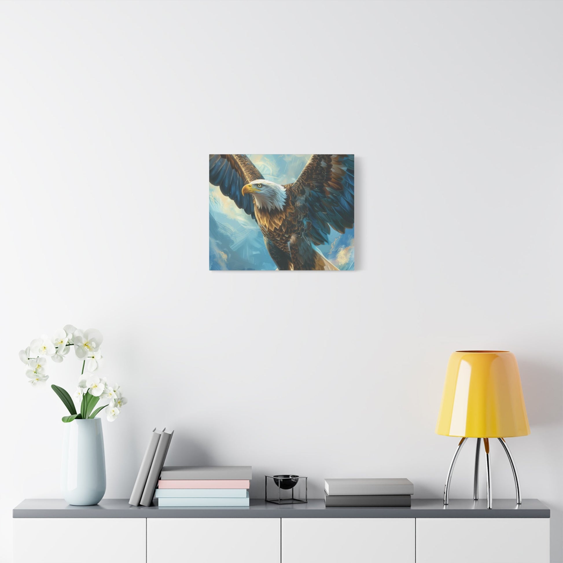 Majestic Bald Eagle Flying - Eagle Wall Art - Aestheticanvas