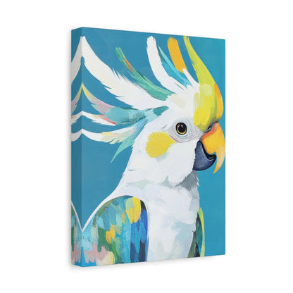 Majestic Cockatoo in Colourful Splendour - Bird Wall Art - Aestheticanvas