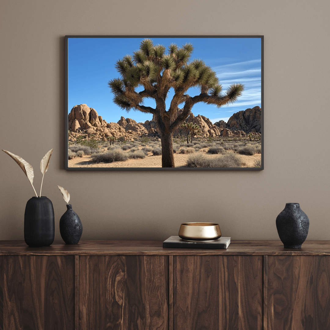 Majestic Joshua Tree Desert Scene - Nature Wall Art - Aestheticanvas