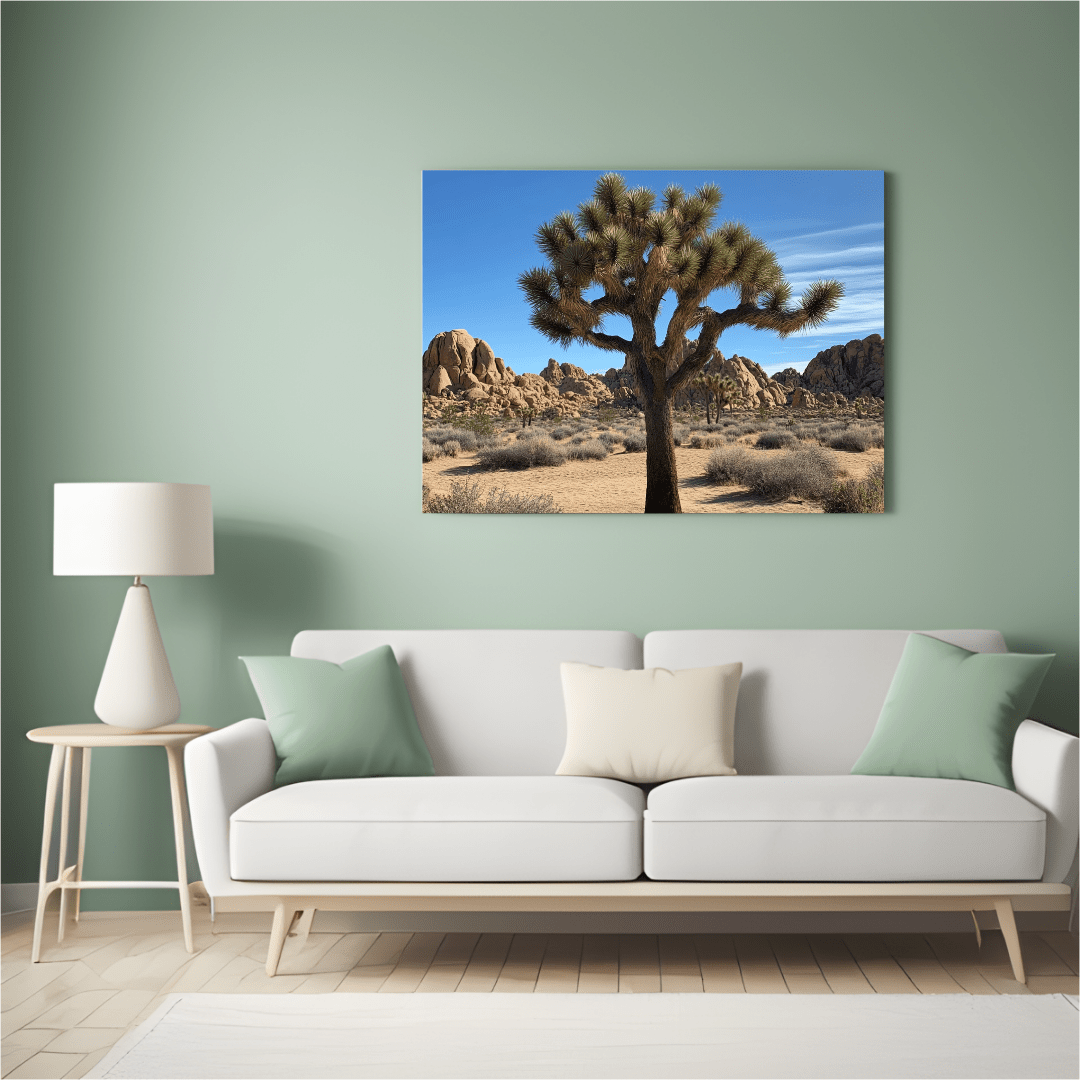 Majestic Joshua Tree Desert Scene - Nature Wall Art - Aestheticanvas