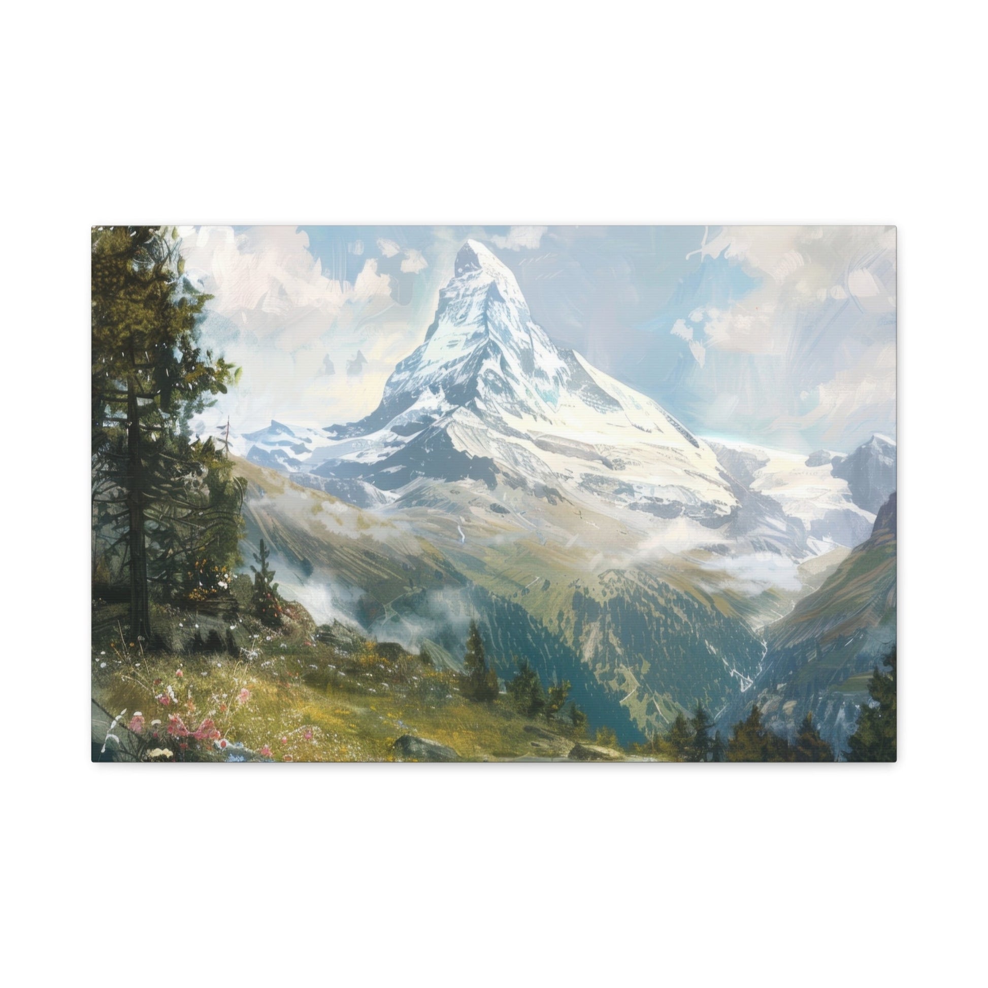 Majestic Matterhorn Mountain Landscape - Nature Wall Art - Aestheticanvas