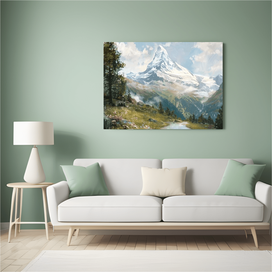 Majestic Matterhorn Mountain Landscape - Nature Wall Art - Aestheticanvas