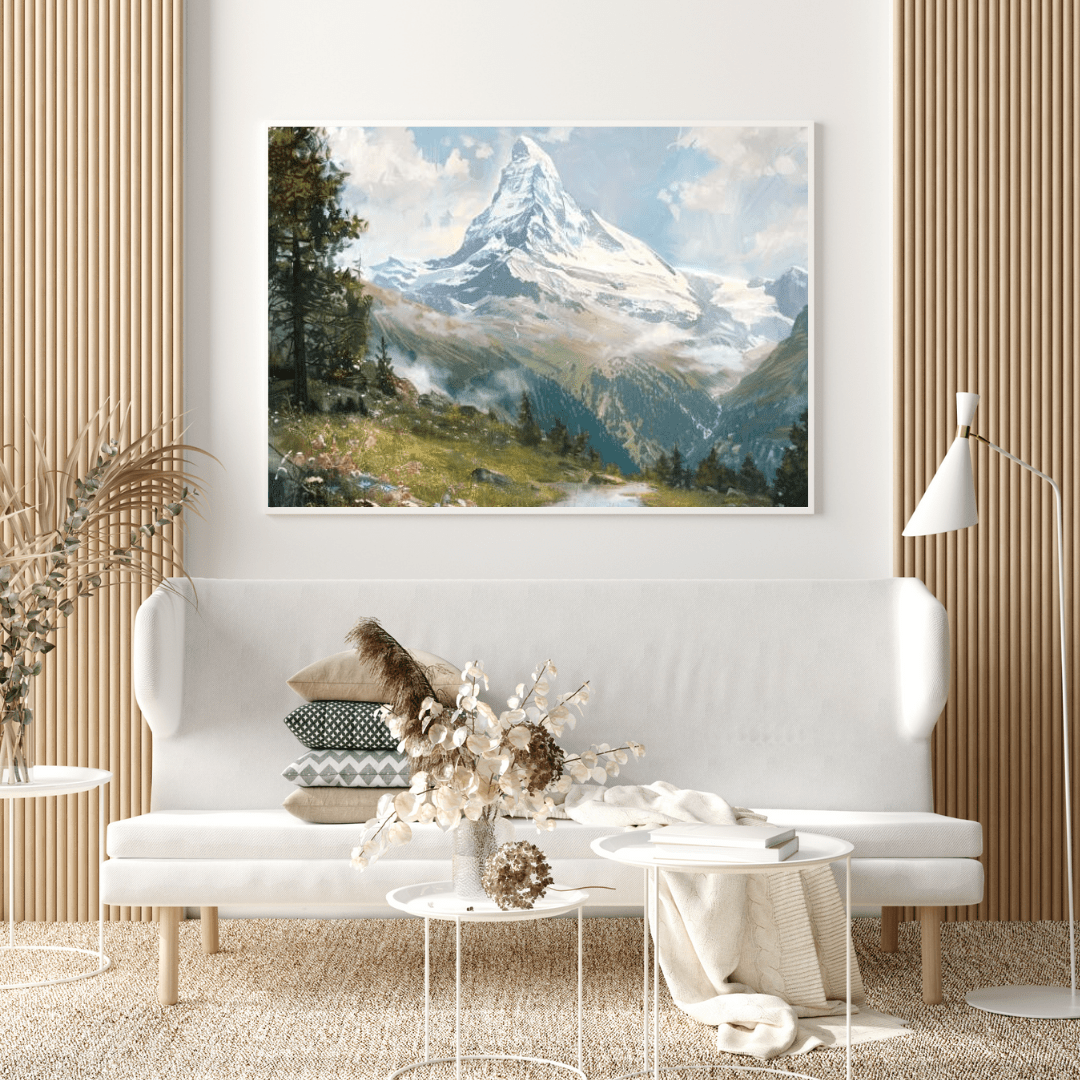 Majestic Matterhorn Mountain Landscape - Nature Wall Art - Aestheticanvas