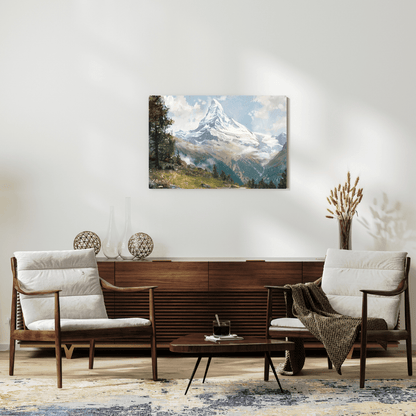 Majestic Matterhorn Mountain Landscape - Nature Wall Art - Aestheticanvas