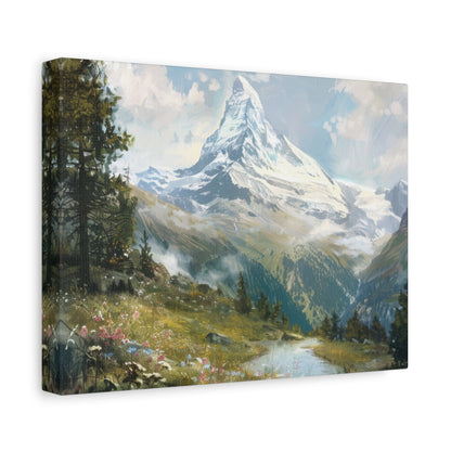 Majestic Matterhorn Mountain Landscape - Nature Wall Art - Aestheticanvas