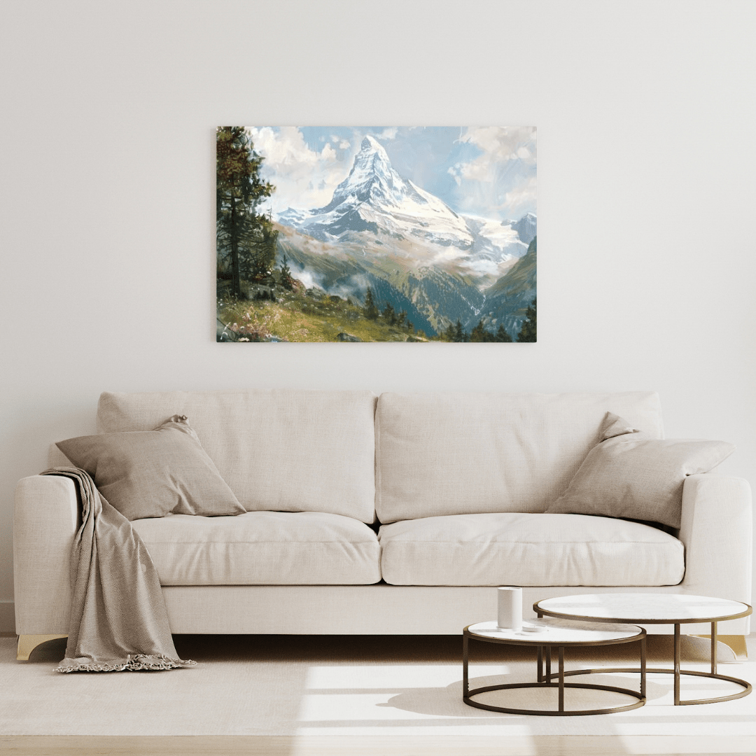 Majestic Matterhorn Mountain Landscape - Nature Wall Art - Aestheticanvas