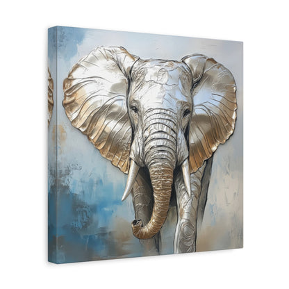 Majestic Metallic Elephant - Animal Wall Art - Aestheticanvas