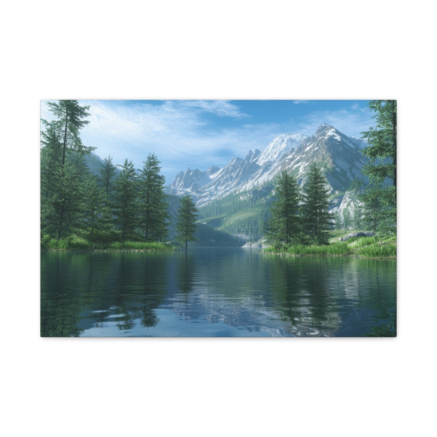 Majestic Mountain Tranquility - Nature Wall Art - Aestheticanvas