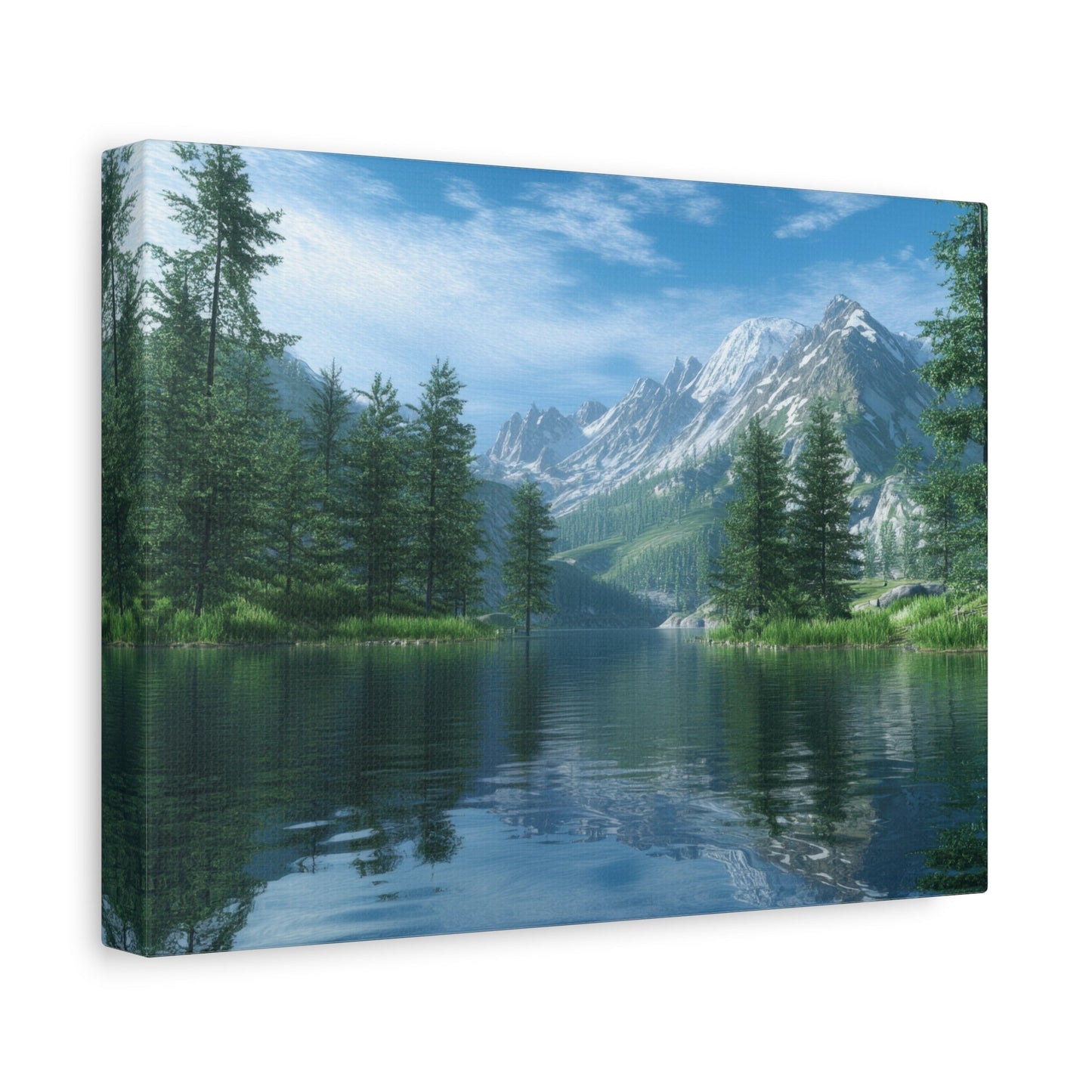 Majestic Mountain Tranquility - Nature Wall Art - Aestheticanvas