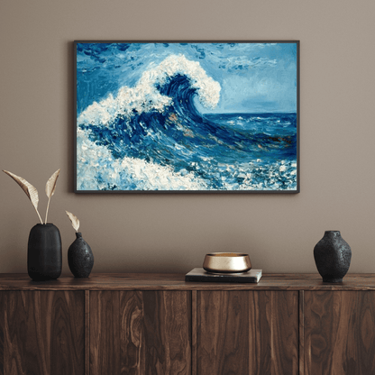 Majestic Ocean Wave - Seascape Wall Art - Aestheticanvas