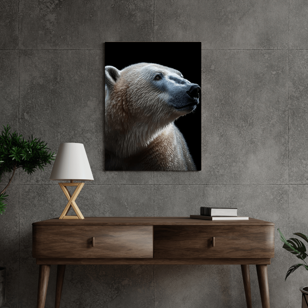 Majestic Polar Gaze - Wildlife Wall Art - Aestheticanvas