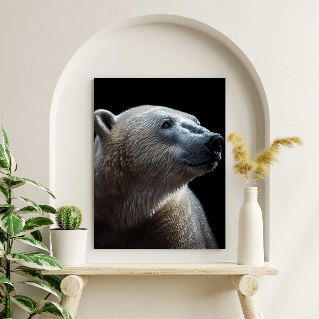 Majestic Polar Gaze - Wildlife Wall Art - Aestheticanvas