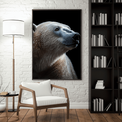 Majestic Polar Gaze - Wildlife Wall Art - Aestheticanvas