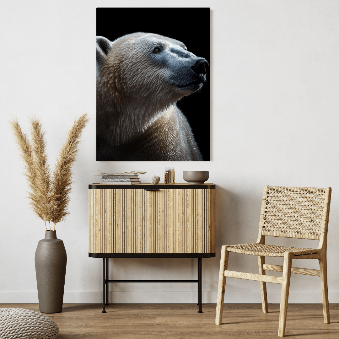 Majestic Polar Gaze - Wildlife Wall Art - Aestheticanvas