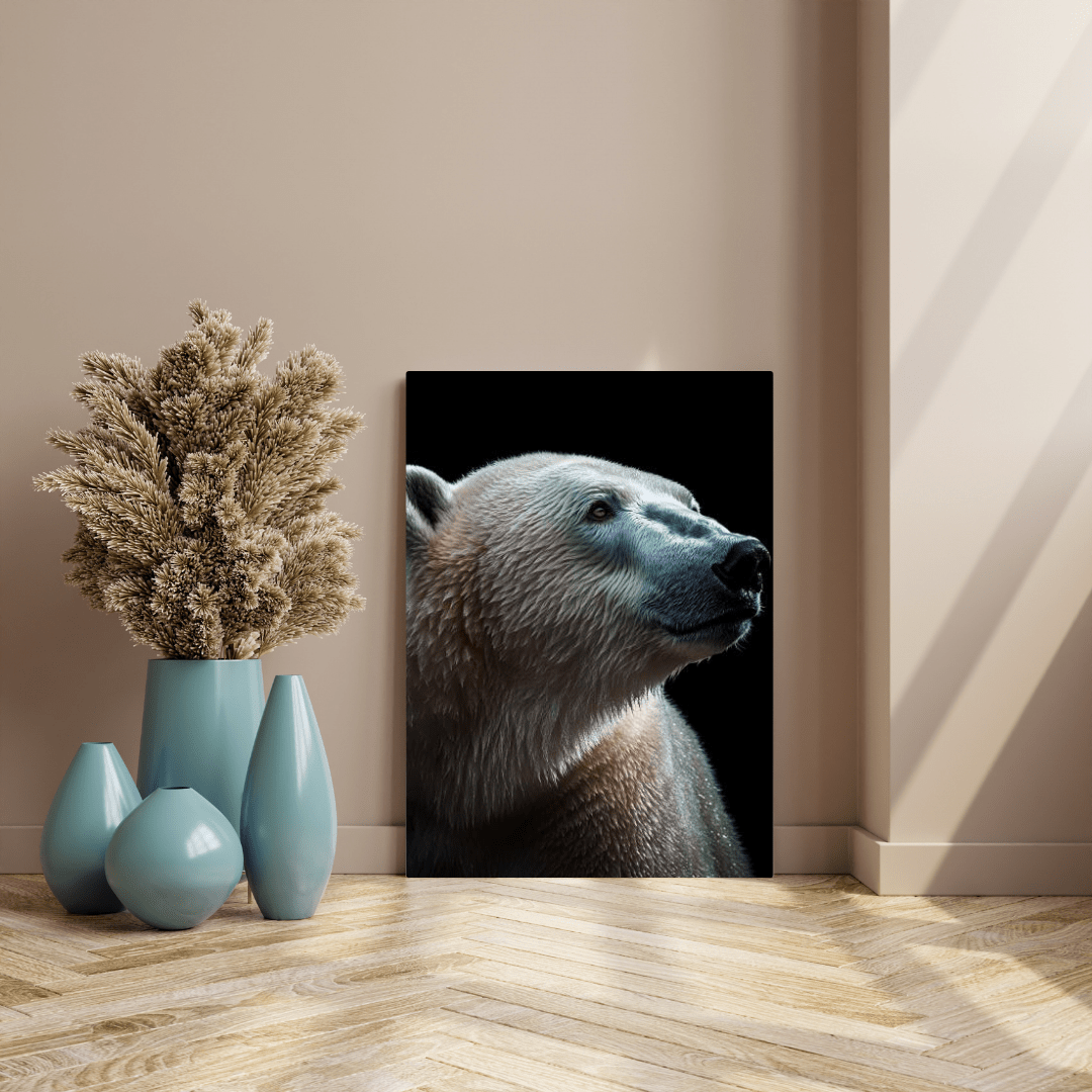 Majestic Polar Gaze - Wildlife Wall Art - Aestheticanvas