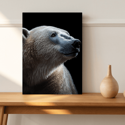 Majestic Polar Gaze - Wildlife Wall Art - Aestheticanvas