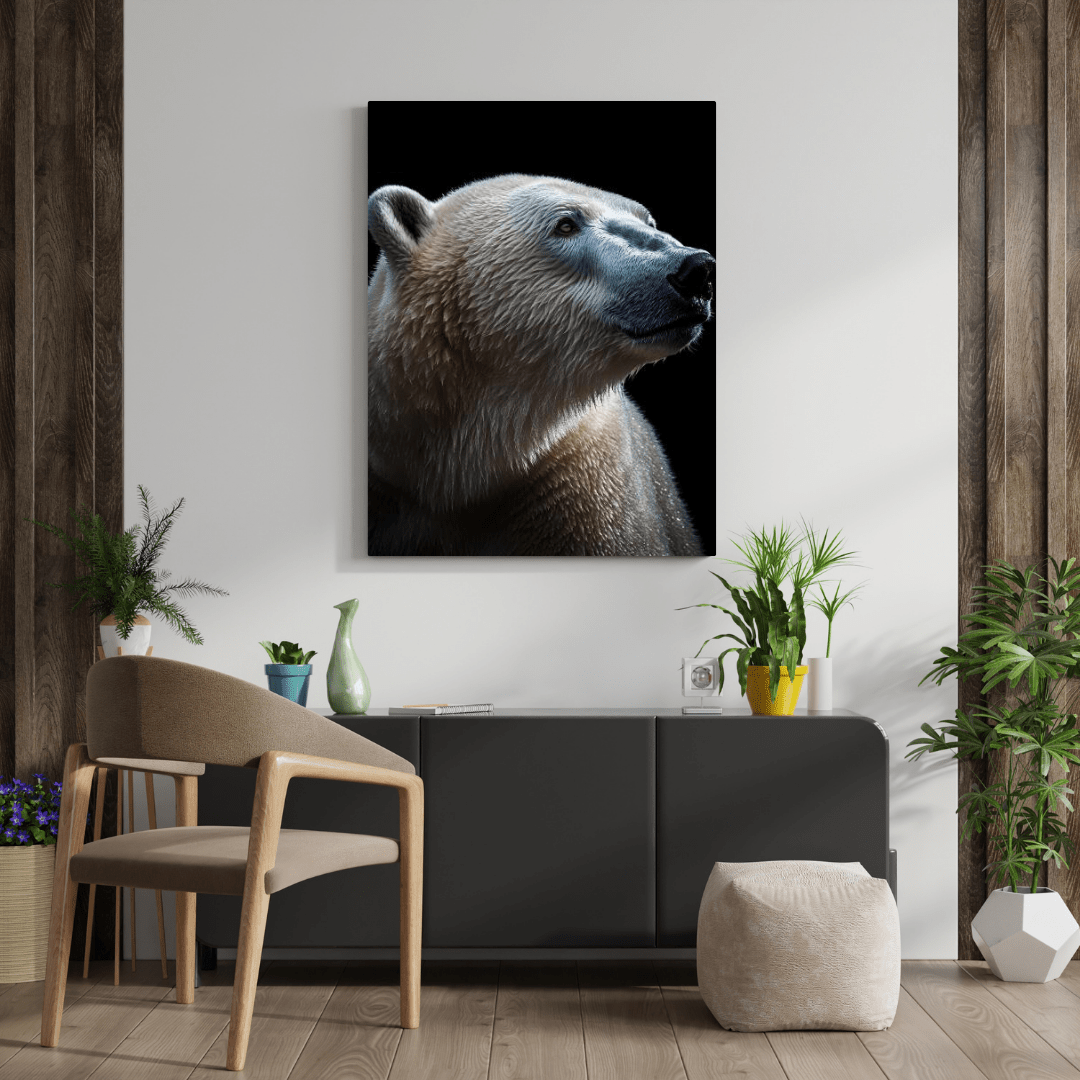 Majestic Polar Gaze - Wildlife Wall Art - Aestheticanvas