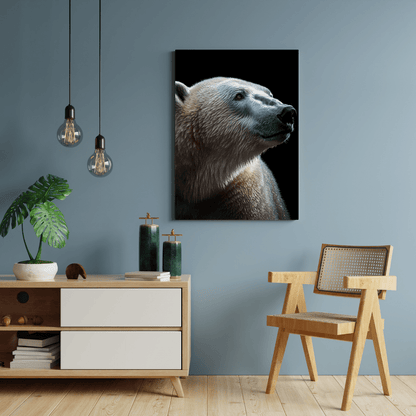 Majestic Polar Gaze - Wildlife Wall Art - Aestheticanvas