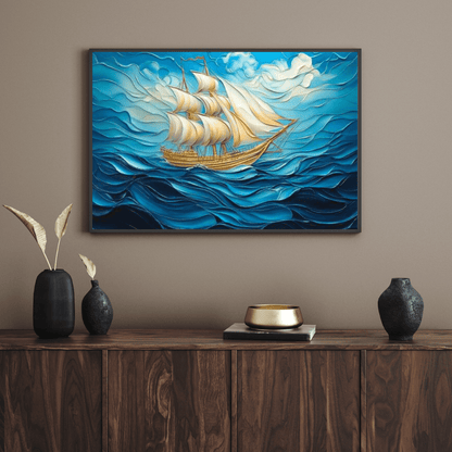 Majestic Sailing Voyage - Nautical Wall Art - Aestheticanvas