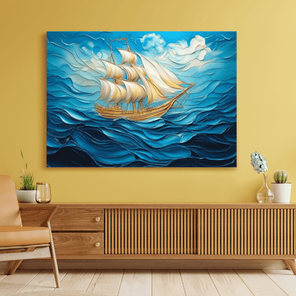 Majestic Sailing Voyage - Nautical Wall Art - Aestheticanvas