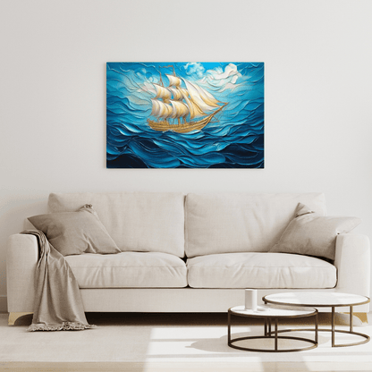 Majestic Sailing Voyage - Nautical Wall Art - Aestheticanvas