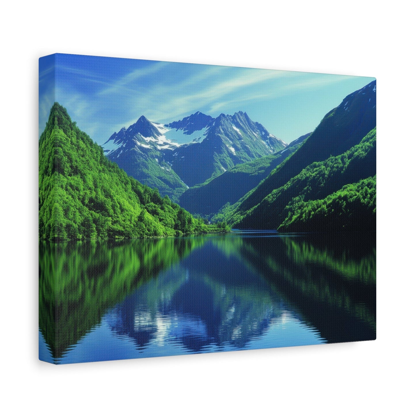 Majestic Snow - Capped Peaks - Landscape Wall Art - Aestheticanvas