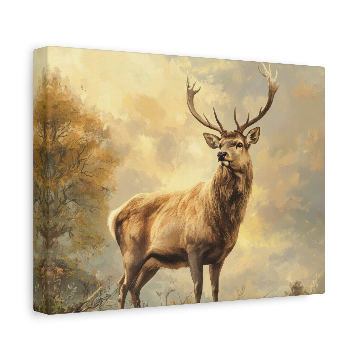 Majestic Stag in Autumn - Animal Wall Art - Aestheticanvas