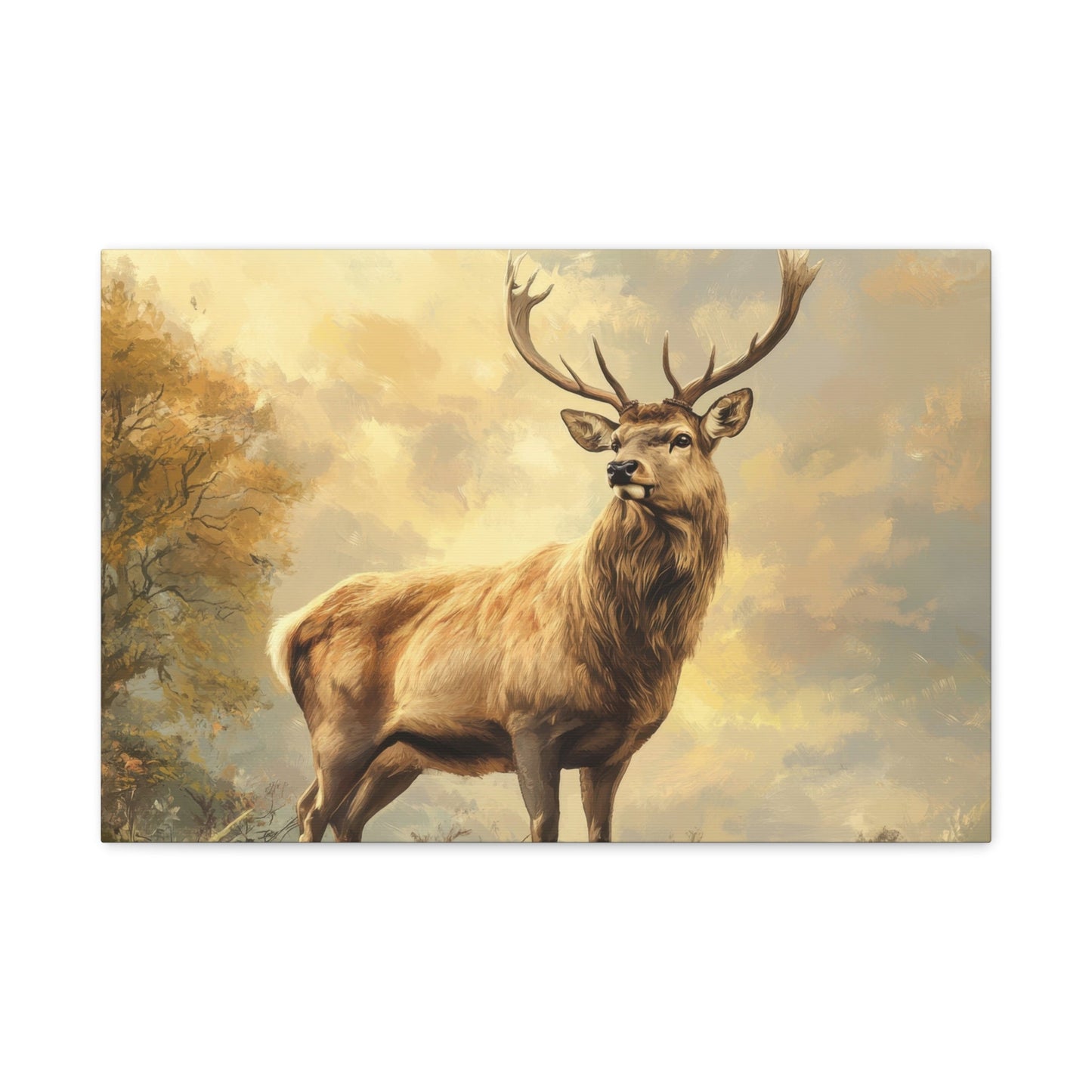 Majestic Stag in Autumn - Animal Wall Art - Aestheticanvas