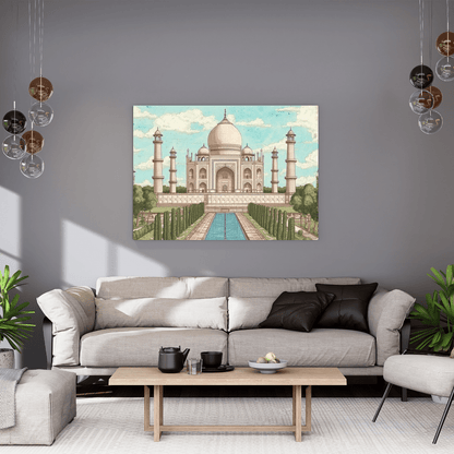 Majestic Taj Mahal Reflections - Cultural Wall Art - Aestheticanvas