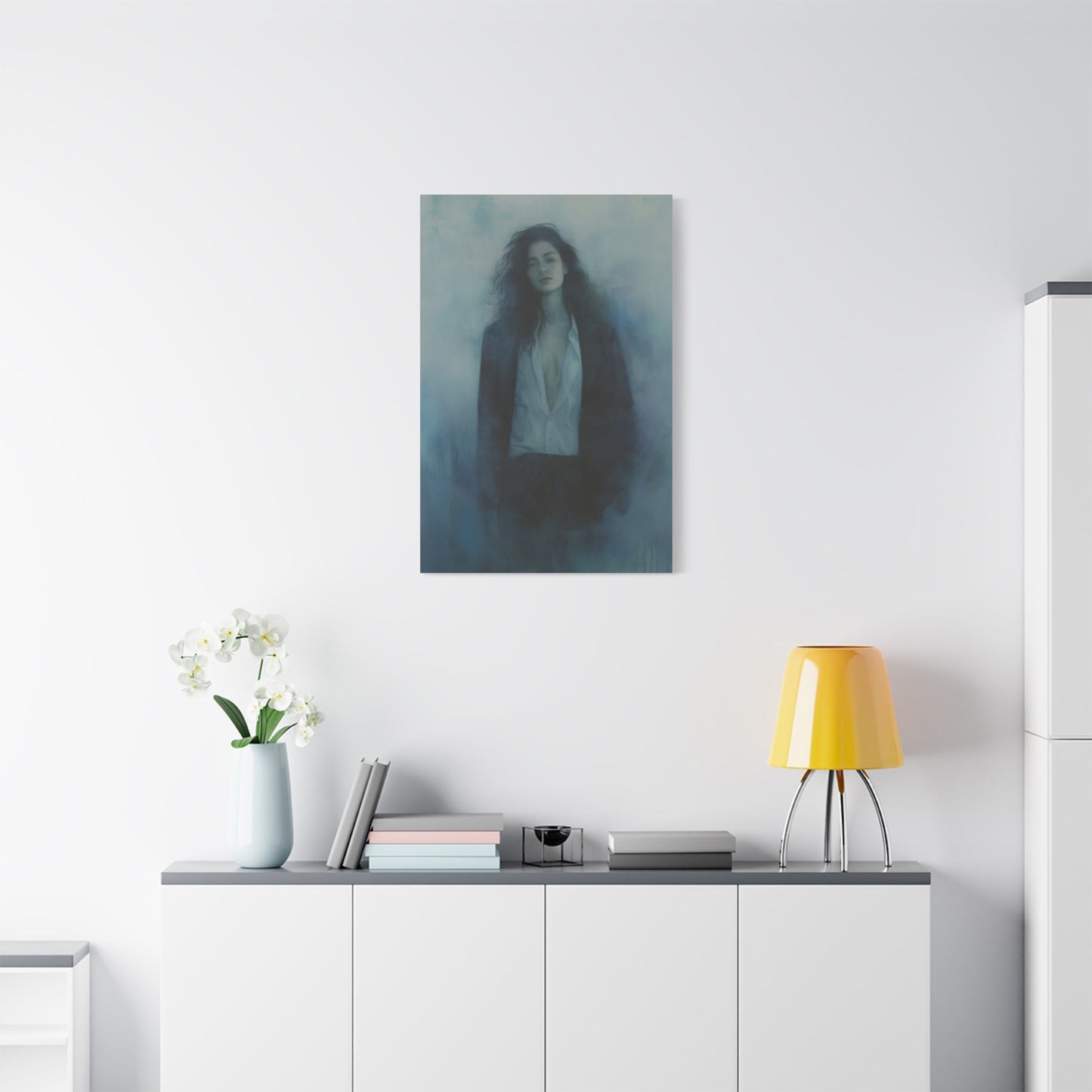 Melancholic Reflection - Portrait Wall Art - Aestheticanvas