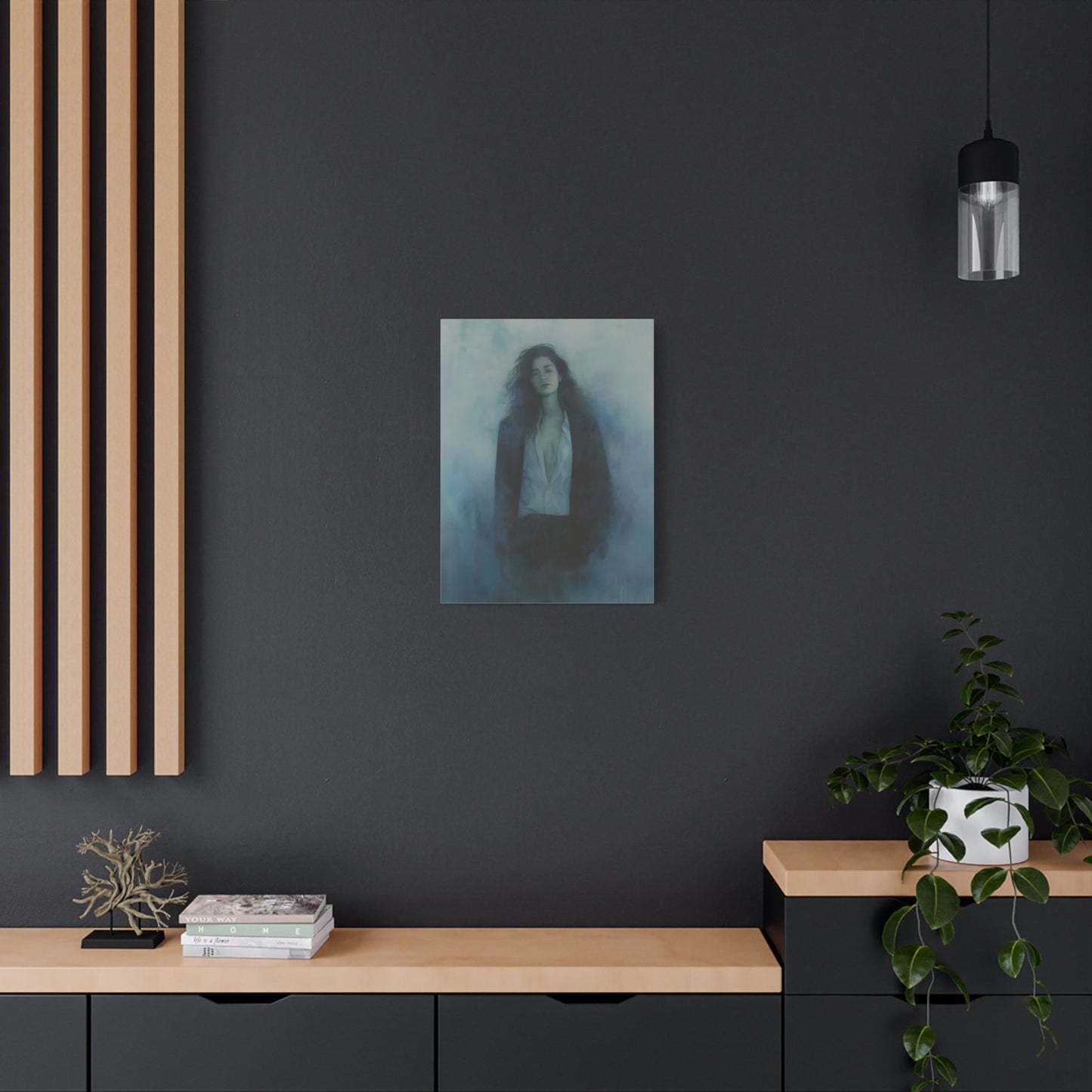 Melancholic Reflection - Portrait Wall Art - Aestheticanvas