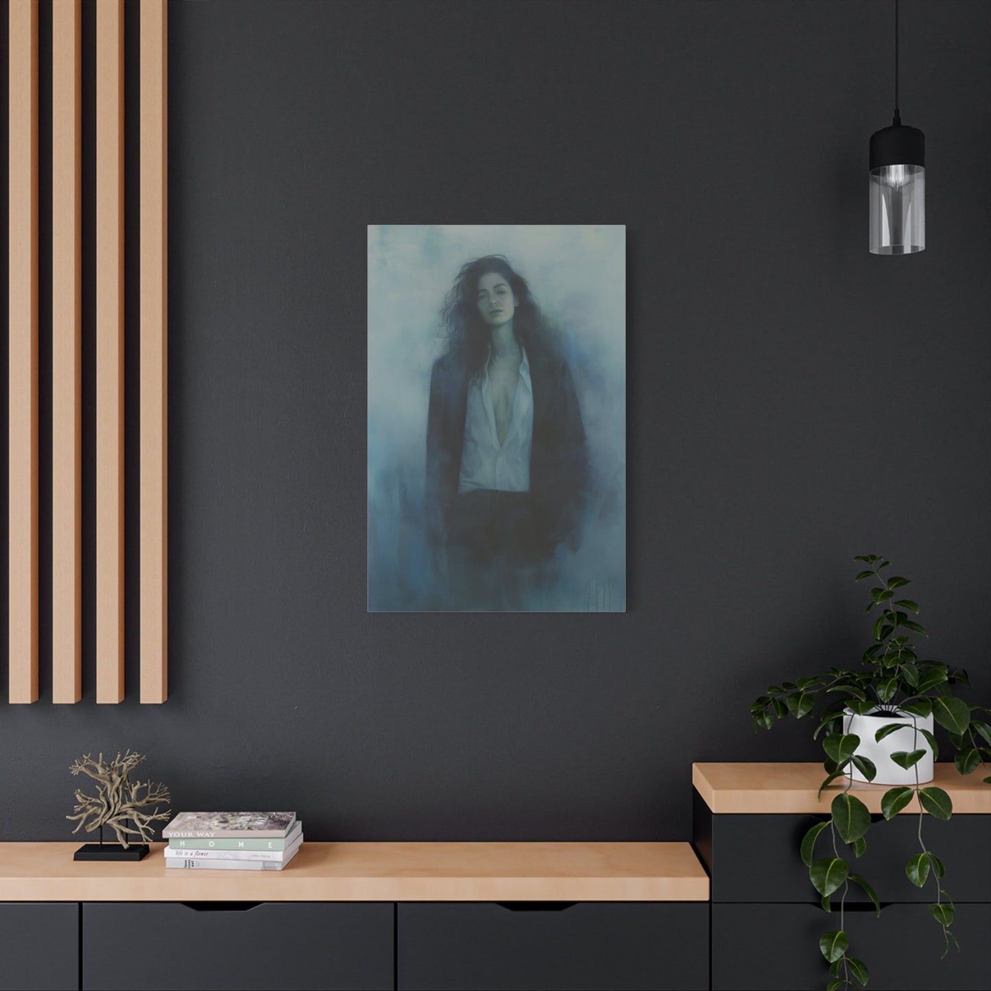 Melancholic Reflection - Portrait Wall Art - Aestheticanvas