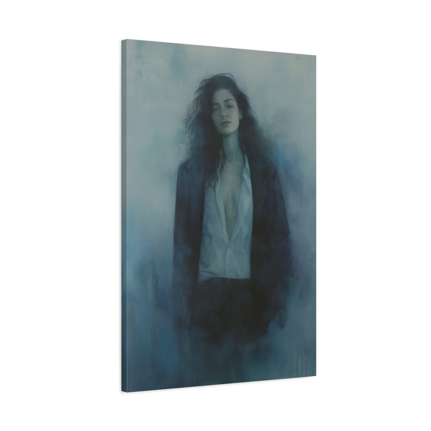 Melancholic Reflection - Portrait Wall Art - Aestheticanvas