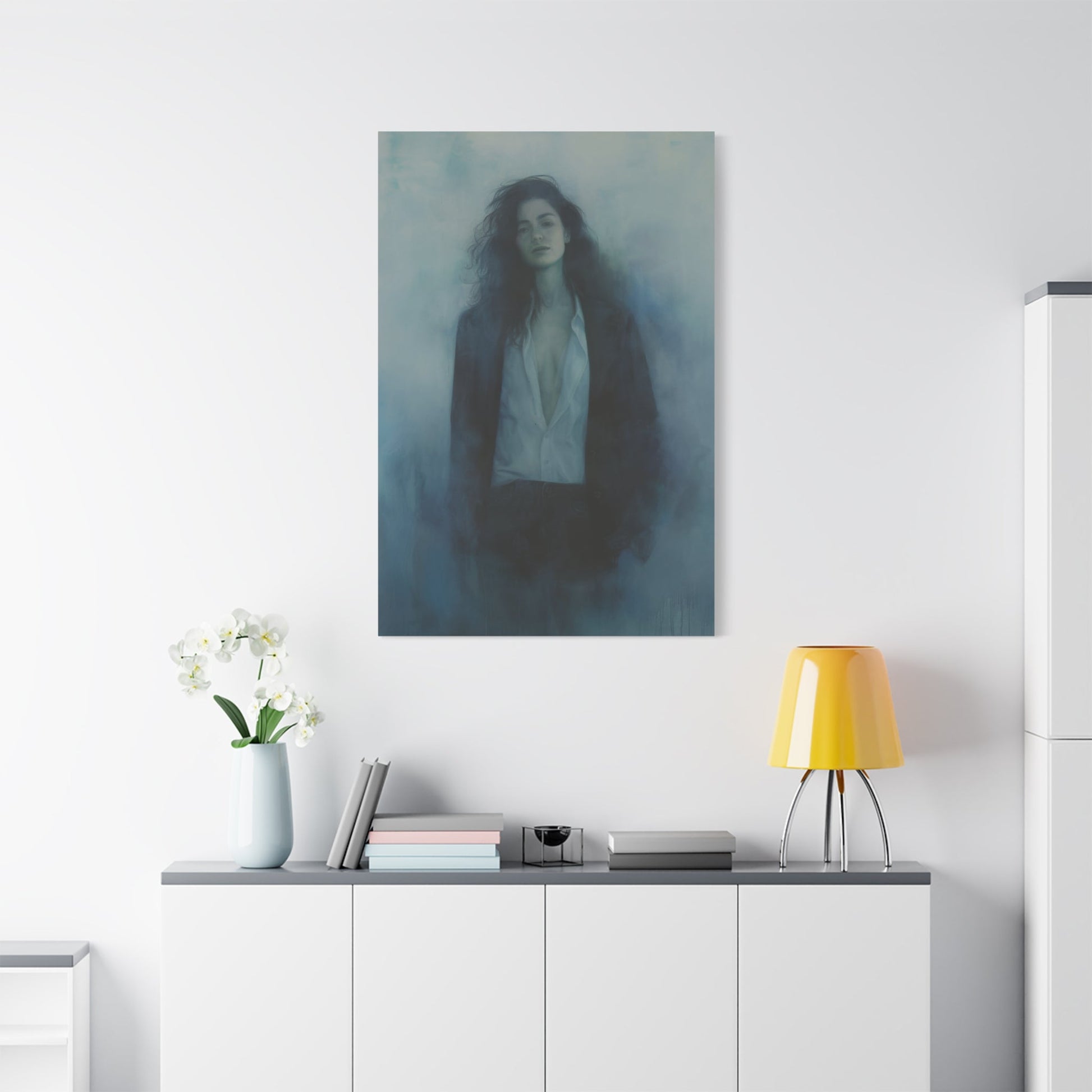 Melancholic Reflection - Portrait Wall Art - Aestheticanvas