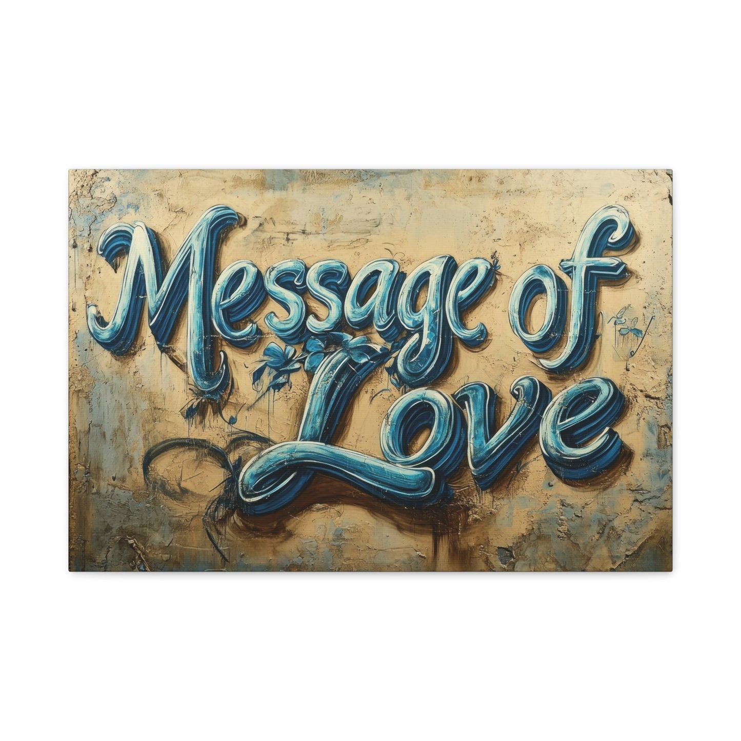 Message of Love - Quote Wall Art - Aestheticanvas