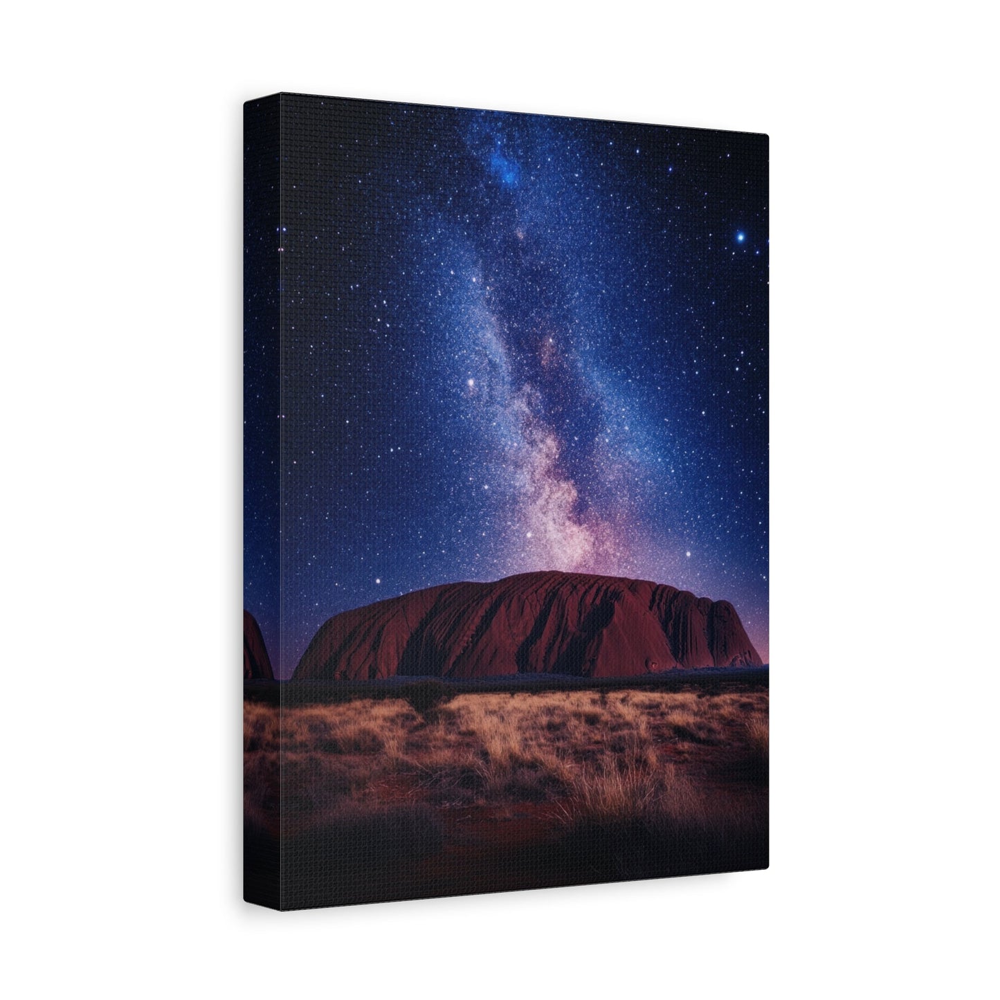 Milky Way Over Uluru at Night - Limited Wall Art - Aestheticanvas