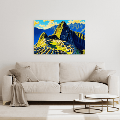 Minimalist Machu Picchu - Peru Wall Art - Aestheticanvas