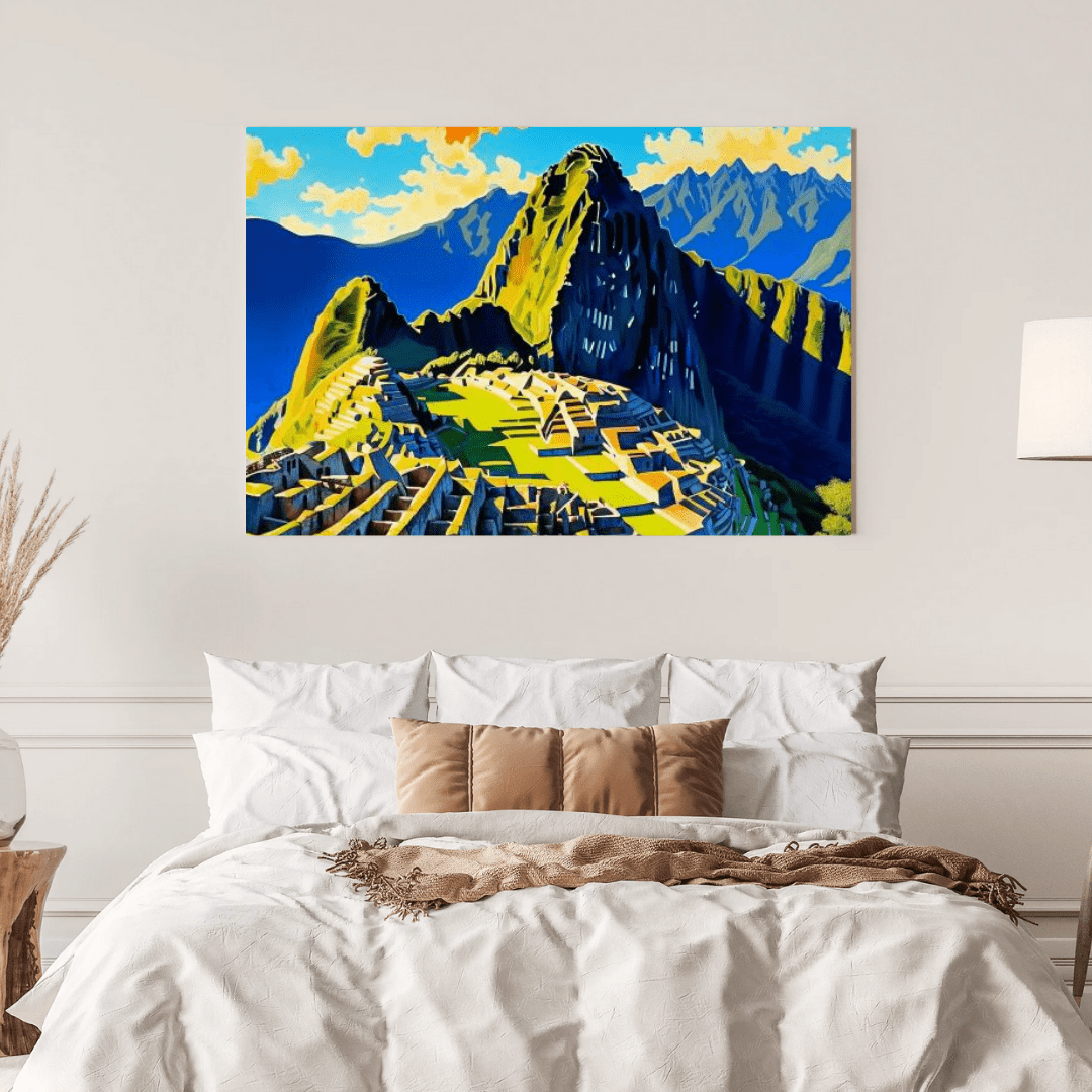 Minimalist Machu Picchu - Peru Wall Art - Aestheticanvas