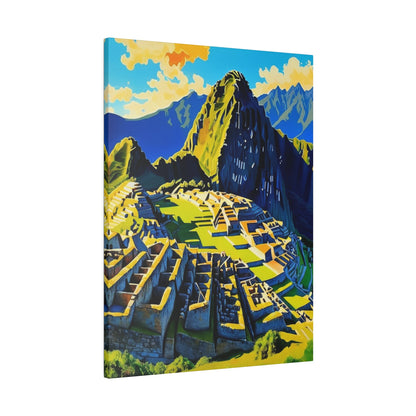 Minimalist Machu Picchu - Peru Wall Art - Aestheticanvas