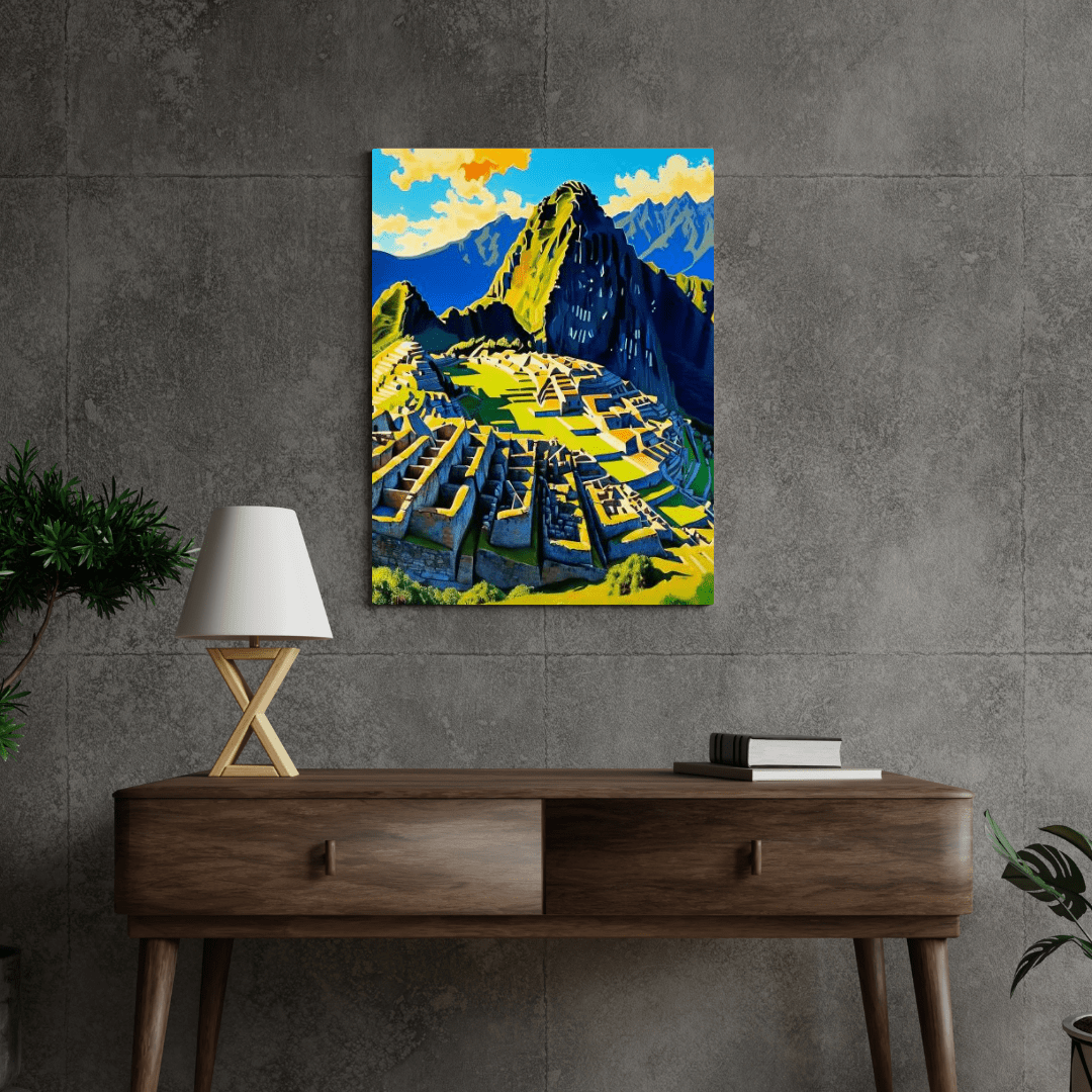 Minimalist Machu Picchu - Peru Wall Art - Aestheticanvas