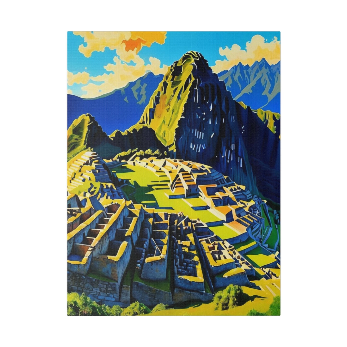 Minimalist Machu Picchu - Peru Wall Art - Aestheticanvas