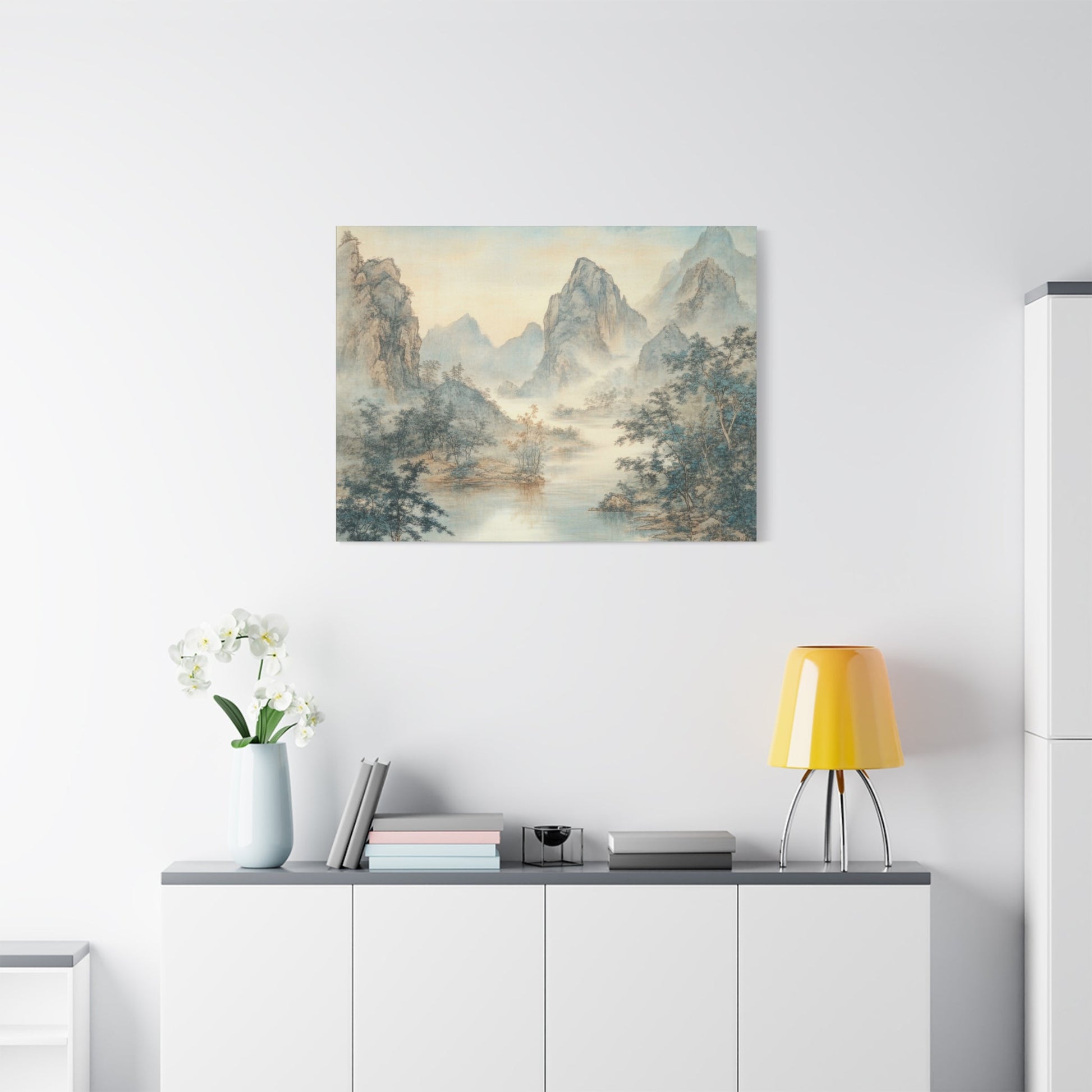 Misty Chinese Landscape Serenity - Limited Wall Art - Aestheticanvas