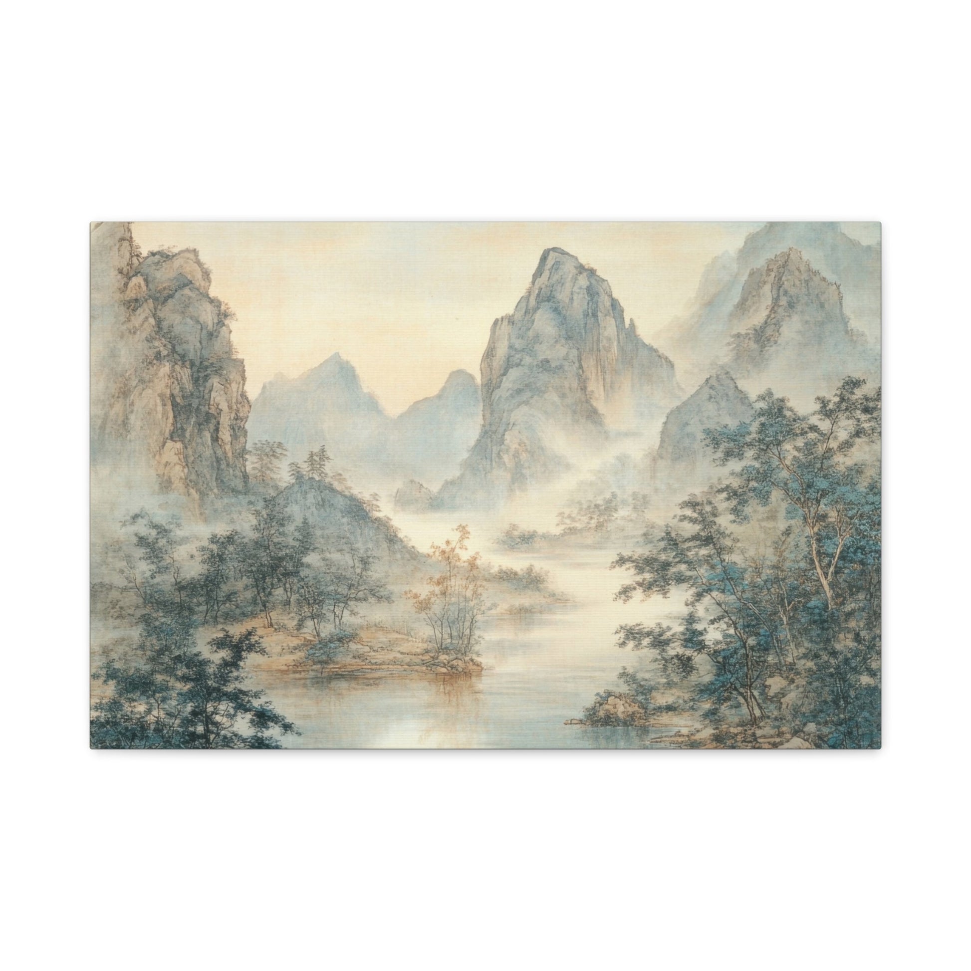 Misty Chinese Landscape Serenity - Limited Wall Art - Aestheticanvas