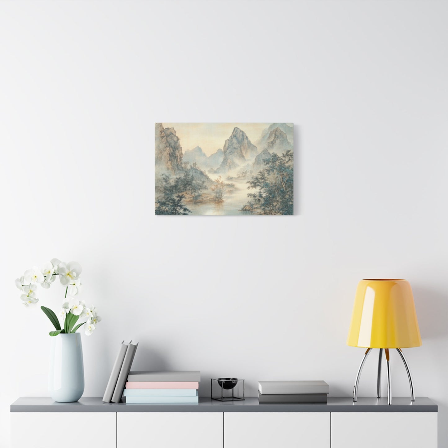 Misty Chinese Landscape Serenity - Limited Wall Art - Aestheticanvas