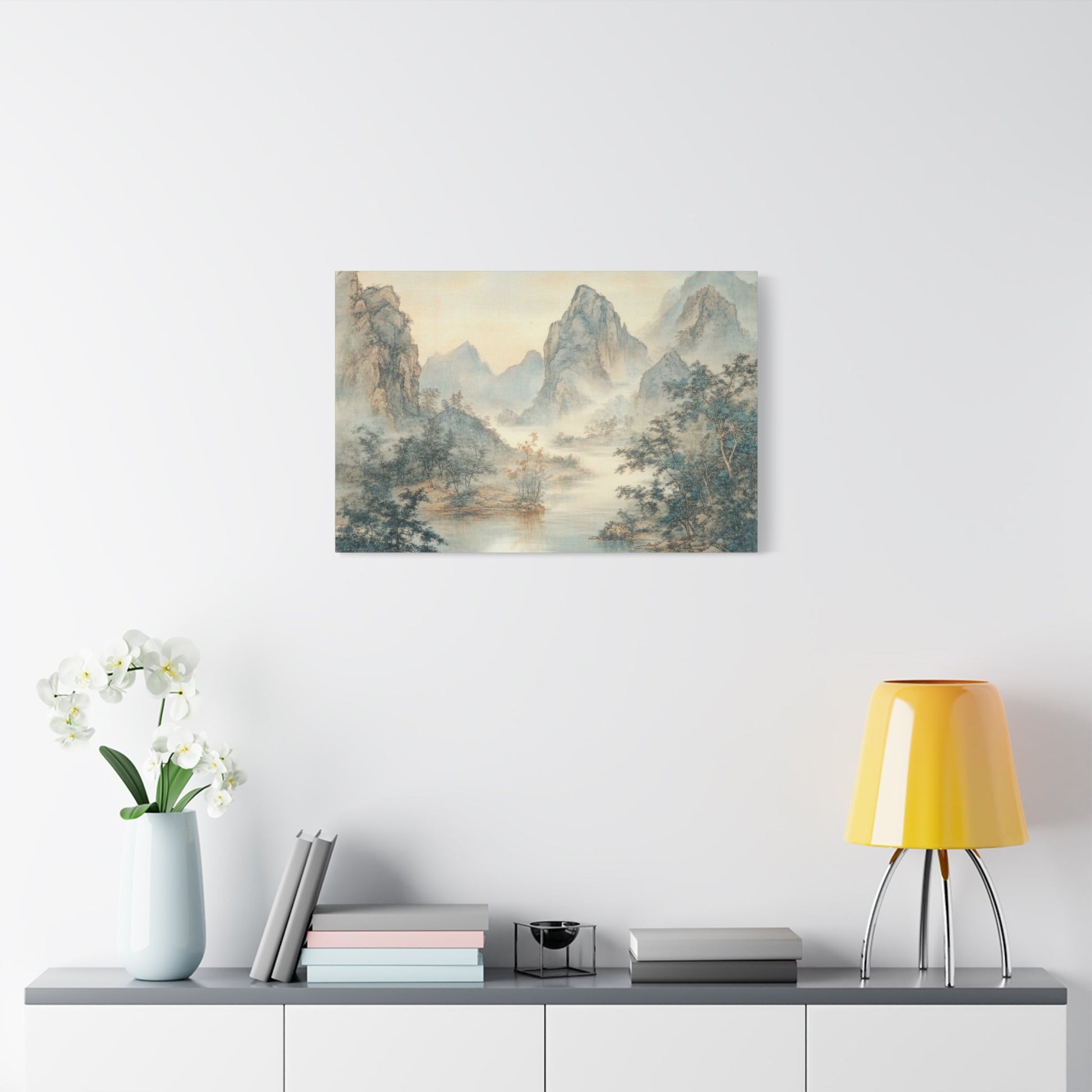 Misty Chinese Landscape Serenity - Limited Wall Art - Aestheticanvas